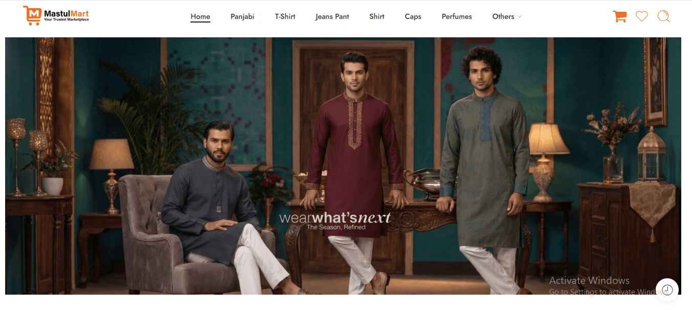 Mastulmart Cloth E-commerce Website